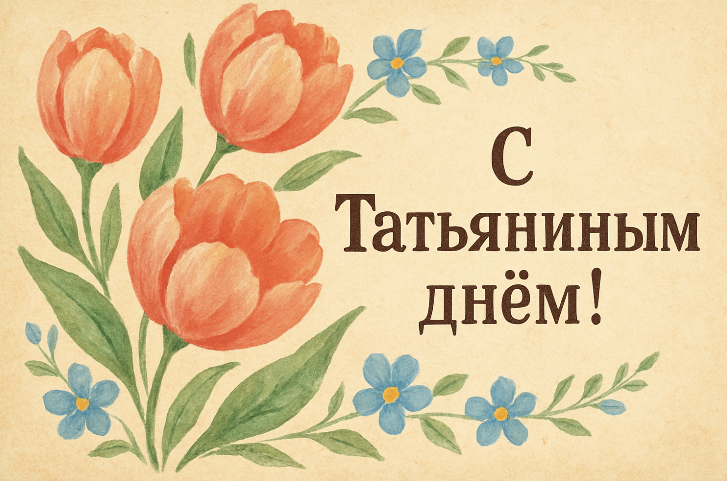 Фото Татьянин день в России: красочная подборка открыток к празднику 8